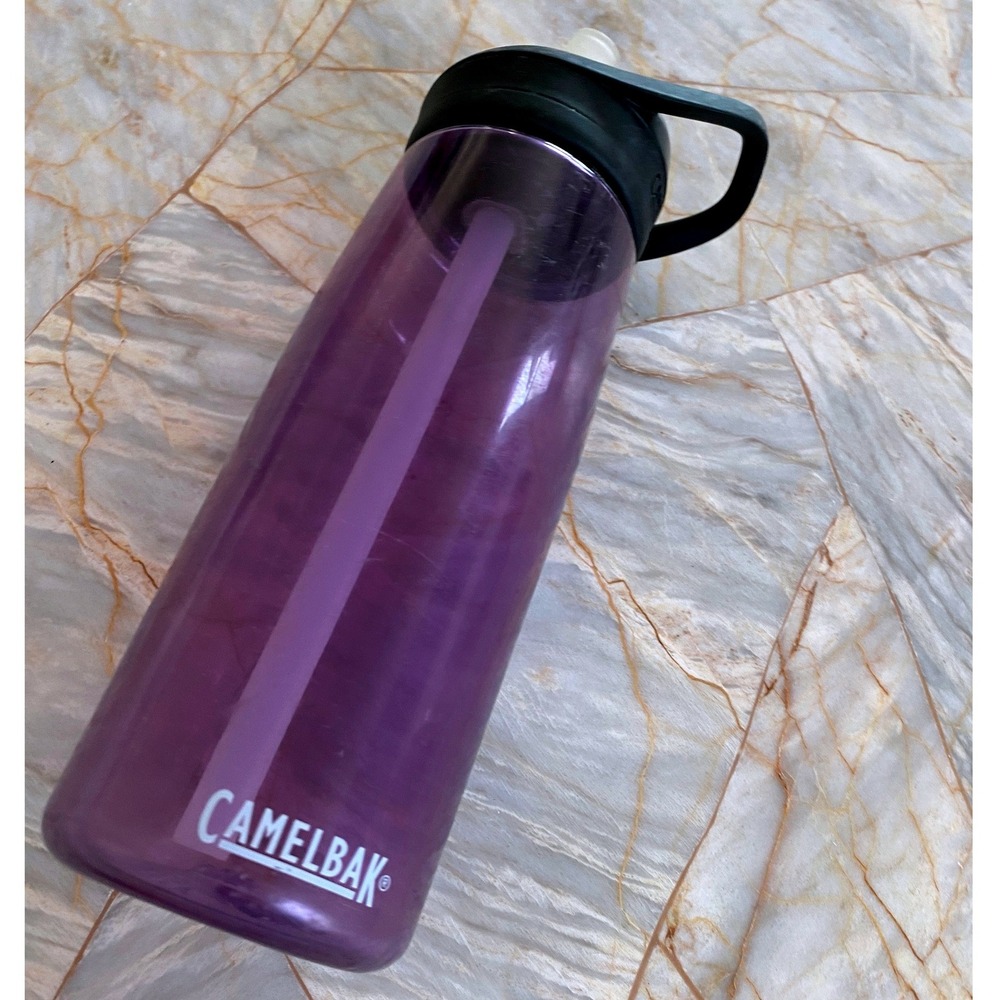 CamelBak Eddy 750ml 25oz Purple Water Bottle with Bite Valve and Straw